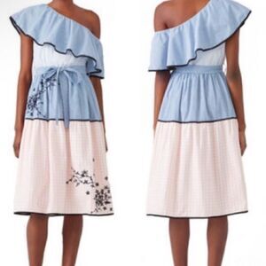 Hemant & Nandita Dress Melantha Floral Gingham